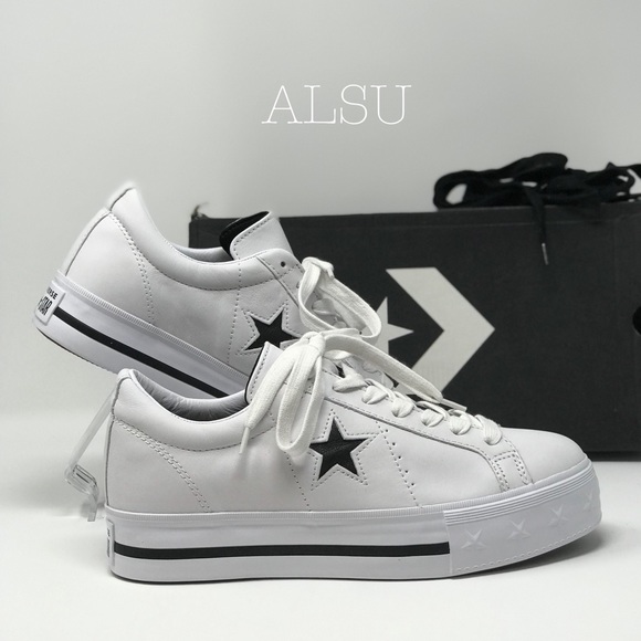 one star platform leather